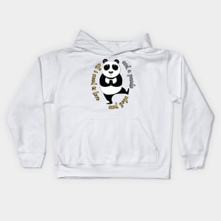 All I Need Is Love And Yoga And A Panda Kids Hoodie